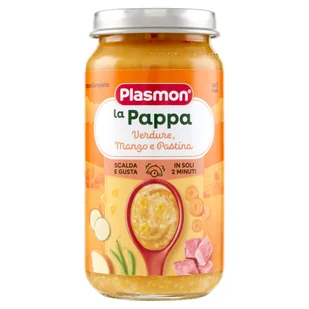PLASMON DANIE GOTOWE WARZYWA Z WOŁOWINĄ I MAKARONEM, 200G - Dania dla dzieci - miniaturka - grafika 1