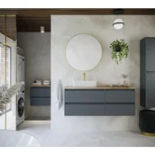 Szafki łazienkowe - Szafka łazienkowa ARCO 40 cm grafit wysoka - miniaturka - grafika 1