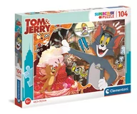 Puzzle - Clementoni Puzzle 104 Super Kolor Tom&Jerry - - miniaturka - grafika 1