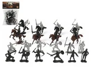 Figurki dla dzieci - Zestaw figurek rycerzy i koni 28el - ADAR - miniaturka - grafika 1