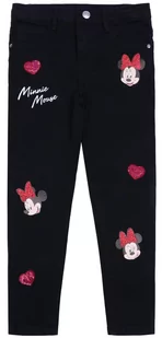 Czarne spodnie jeansowe Myszka Minnie - Moda i Uroda OUTLET - miniaturka - grafika 1