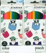 Szkolne artykuły papiernicze - Kredki ołówkowe 12 kolorów 12 sztuk - miniaturka - grafika 1