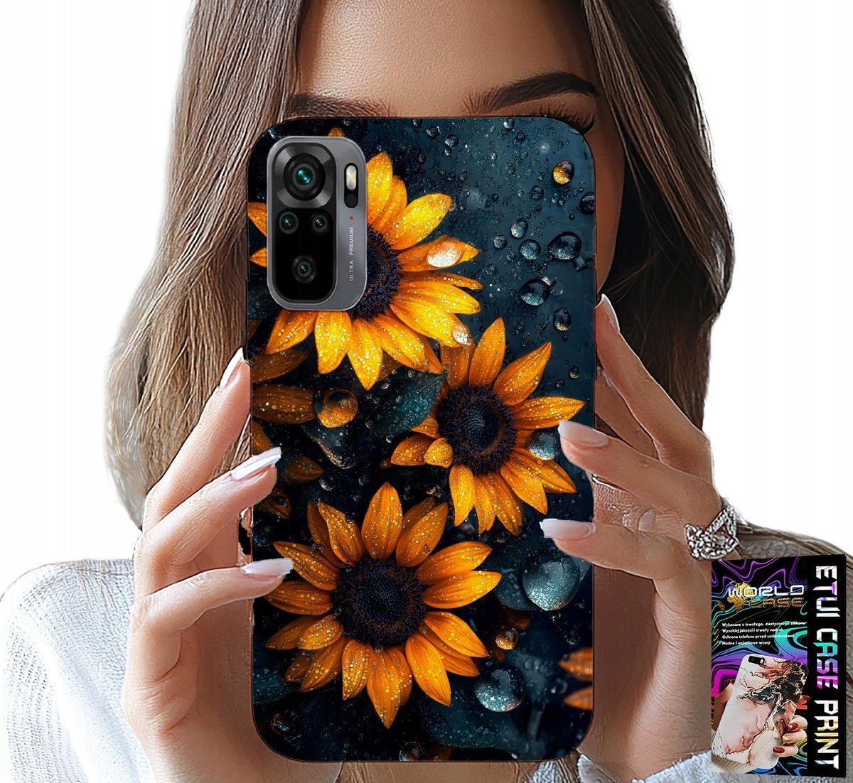 ETUI DO XIAOMI NOTE 10 / 10S - SŁONECZNIKI, SŁONECZNIK, KWIECISTE WZORY