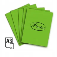 Szkolne artykuły papiernicze - Brystol Protos A3 jasnozielony 160g 20k - miniaturka - grafika 1