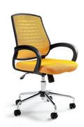 Fotele i krzesła biurowe - UniqueMeble Krzesło biurowe, fotel,  Award, żółty - miniaturka - grafika 1