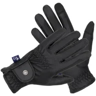 Rękawiczki jeździeckie - Rękawiczki EQ.QUEEN Winter Charcot czarne, rozmiar: M - miniaturka - grafika 1