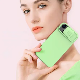 Nillkin CamShield Magnetic Silicone Case etui iPhone 14 Plus magnetyczny MagSafe pokrowiec z osłoną na aparat fioletowy - Etui i futerały do telefonów - miniaturka - grafika 13