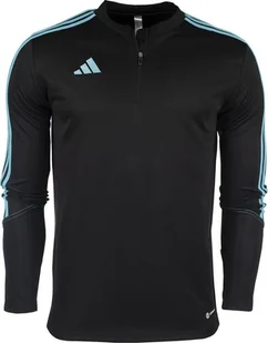 Adidas Bluza dla dzieci adidas Tiro 23 Club Training Top szaro-niebieska IC1582 140cm - Bluzy damskie - miniaturka - grafika 1