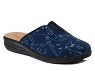 Kapcie damskie - Kapcie damskie pantofle domowe Inblu CF-49 granatowe z zakrytymi palcami-36 - miniaturka - grafika 1