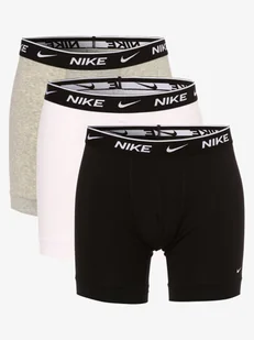 Nike Obcisłe bokserki pakowane po 3 szt. Mężczyźni Dżersej szary|czarny|biały jednolity, S - Majtki męskie - miniaturka - grafika 1