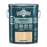 Farby i impregnaty do drewna - VIDARON Pokost lniany bezbarwny 5 l - miniaturka - grafika 1