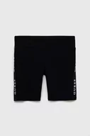 Spodnie i spodenki dla dziewczynek - Guess szorty dziecięce kolor czarny z aplikacją - miniaturka - grafika 1