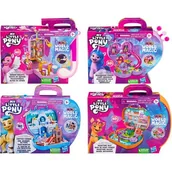 Figurki dla dzieci - Hasbro, My Little Pony, Przenośny zestaw Magia Miniaturowego Świata Kącik Zwierząt + figurka Hitch Trailblazer F6440 - miniaturka - grafika 1