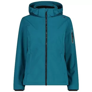 CMP damska kurtka Softshell z odpinanym kapturem, Teal, 48 - Kurtki damskie - miniaturka - grafika 1