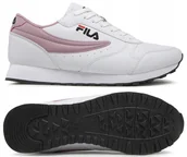 Sneakersy damskie - Buty Damskie Fila Orbit Low Women Białe Skóra Sneakersy Rozmiar 37 - miniaturka - grafika 1