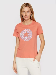 Converse T-Shirt 10022955-A03 Pomarańczowy Standard Fit - Koszulki sportowe damskie - miniaturka - grafika 1