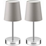 Lampy stojące - Lampa stołowa Lumière Zestaw 2 szt. Taupe 32x13x13cm - miniaturka - grafika 1