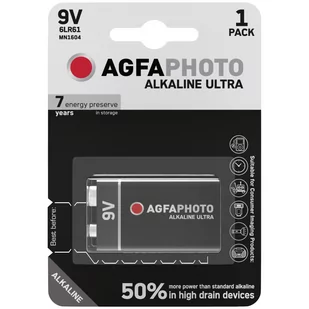 AgfaPhoto Bateria 6LR61 1 szt. - Baterie i akcesoria - miniaturka - grafika 1