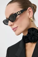 Okulary przeciwsłoneczne - Versace okulary przeciwsłoneczne 0VE4454 damskie kolor szary - miniaturka - grafika 1