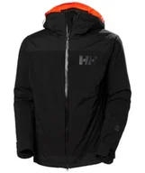 Kurtki narciarskie - Helly Hansen, Kurtka Narciarska, Powdreamer 2.0 Jacket, czarny, Rozmiar XXL - miniaturka - grafika 1
