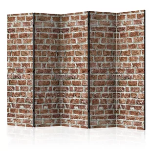 Parawan 5-częściowy - Ceglana przestrzeń II [Room Dividers] (rozmiar 225x172) - Parawany - miniaturka - grafika 1