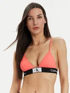 Stroje kąpielowe - Calvin Klein Swimwear Góra od bikini KW0KW02451 Koralowy - miniaturka - grafika 1