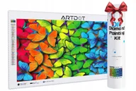 Zabawki kreatywne - Diamentowe malowanie DEKORACJA OBRAZ DIAMENT DIY-MOTYLE 33x66 - miniaturka - grafika 1