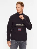 Bluzy męskie - Napapijri Polar NP0A4HMZ Czarny Regular Fit - miniaturka - grafika 1