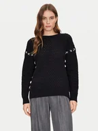 Swetry damskie - Guess Sweter W5RR13 Z3KY0 Czarny Regular Fit - miniaturka - grafika 1