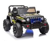 Jeździki dla dzieci - Import SUPER-TOYS SUPER-TOYS MEGA DZIP SPEED GWA NA AKUMULATOR MĘKKIE KOŁA MIĘKKIE SIEDZENIE/CH9956  CH-9956-CZARNY - miniaturka - grafika 1