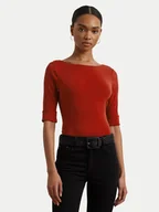 Bluzki damskie - LAUREN RALPH LAUREN Bluzka 200654963193 Czerwony Slim Fit - miniaturka - grafika 1