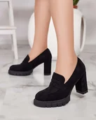 Mokasyny damskie - Royalfashion Półbuty damskie na wysokim słupku Sluppe-40 - miniaturka - grafika 1