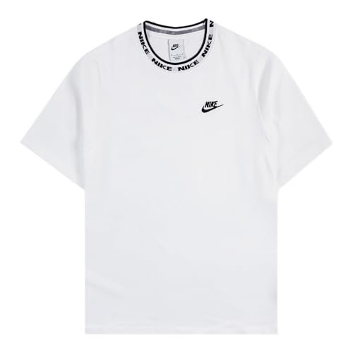 Nike FB7309-100 M NK Club LBR SS Topy Długa koszulka Męska Biały/Czarny Rozmiar XS