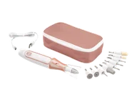 Zestawy do manicure i pedicure - CIEN Beauty Zestaw do manicure i pedicure z 10 nasadkami (Czerwonobrązowy) - miniaturka - grafika 1