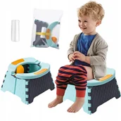 Nocniki - Przenośny Składany Nocnik Toaletowy Trening Lekki - miniaturka - grafika 1