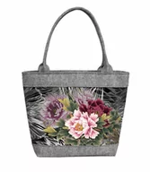 Torebki damskie - Sunlovers, Torba filcowa Polo, Ikebana, 10x28x28 cm - miniaturka - grafika 1