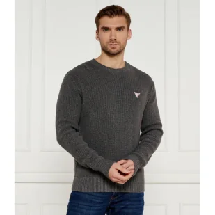 Guess Jeans Sweter Regular Fit - Swetry męskie - miniaturka - grafika 1