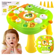 Zabawki interaktywne dla dzieci - Stolik Interaktywny Edukacyjny z Nogami Dinozaur Jajko Muzyka Zabawa - miniaturka - grafika 1