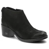 Botki damskie - Czarne Botki Carinii Damskie Ocieplane Obuwie - miniaturka - grafika 1