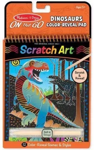 Melissa&Doug Scratch Art Dinozaury - - Zabawki kreatywne - miniaturka - grafika 2