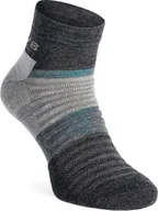 Skarpety termoaktywne - Inov-8 Skarpety merino Inov-8 Merino Mid Sock - grey melange M - miniaturka - grafika 1