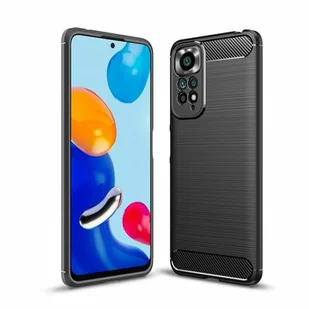 Tech-Protect Etui TpuCarbon do Xiaomi Redmi Note 11/11S Czarny XIAOMI REDMI NOTE 11 11S - Etui i futerały do telefonów - miniaturka - grafika 1