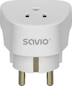 Akcesoria podróżnicze - Savio Adapter podróżny AP-01, gniazdo US – wtyk EU - miniaturka - grafika 1