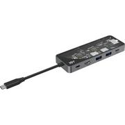 Stacje dokujące i replikatory portów - Adapter wieloportowy ISY IAD-1024-2 5w1 USB-C - 2x USB-A/HDMI/2x USB-C/RJ-45 - miniaturka - grafika 1