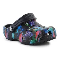 Buty dla dziewczynek - Klapki Crocs Classic Dino Clog Jr 208303-4LF czarne - miniaturka - grafika 1