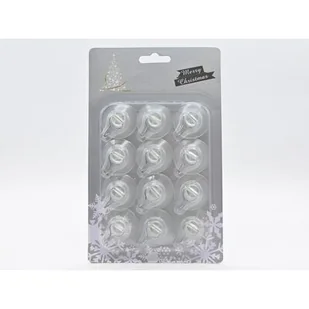 Przyssawka do zawieszki dekoracyjnej 12 sztuk - Ozdoby bożonarodzeniowe - miniaturka - grafika 1