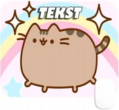 Podkładki pod mysz - PODKŁADKA POD MYSZKĘ Z NADRUKIEM SŁODKI KOTEK WZORY-TEKST -20X24 - miniaturka - grafika 1