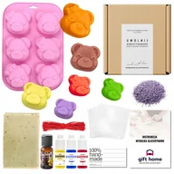 Kosmetyki kąpielowe dla dzieci - Zestaw DIY MYDLANE MISIE do robienia mydełek dla dzieci kreatywny prezent - miniaturka - grafika 1