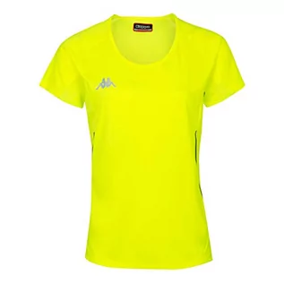 Koszulki i topy damskie - Kappa Kappa Damski Fania T-shirt techniczny, żółty (Amarillo Fluor), 6Y 304TP50_922_6Y - grafika 1