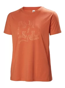 Helly Hansen Koszulka "Tech" w kolorze pomarańczowym - Koszulki i topy damskie - miniaturka - grafika 1